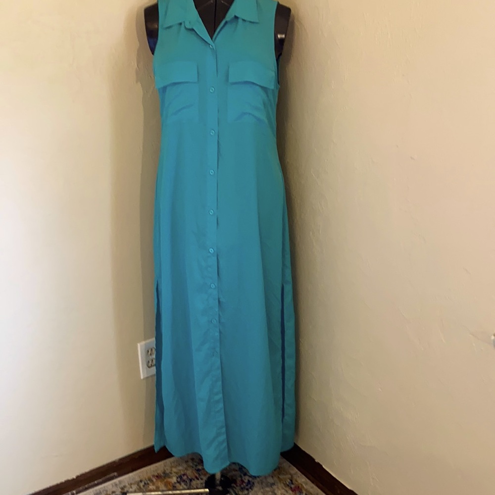 Victoria’s Secret aqua blue maxi dress size large